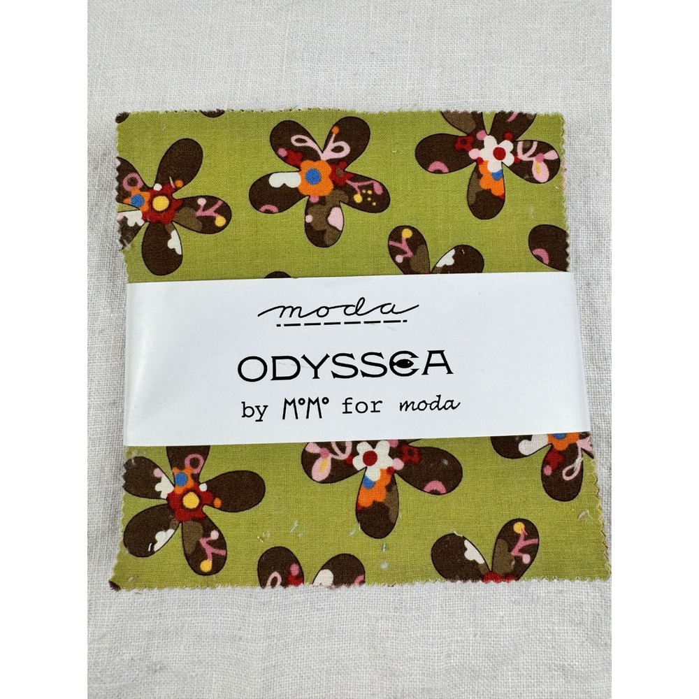 Moda Odyssea Charm Pack MoMo 42 Cotton Squares 5in Floral Quilt Fabric OOP 32180